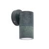 Cla Lighting Gu10 Exterior Wall Pillar Spot Light Solid Patina Brass Ip65 Single Fixed
