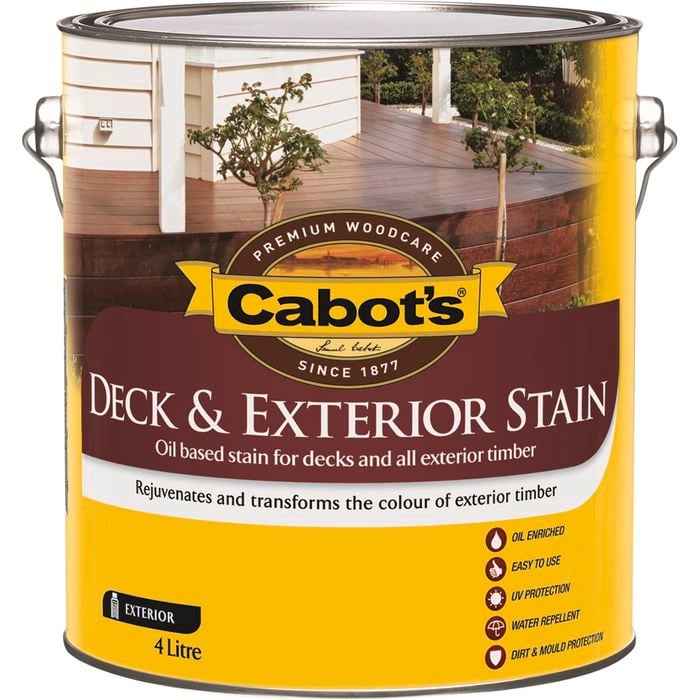 Cabot's 4L October Brown Deck And Exterior Oil Based Timber Stain