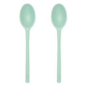 2PK Tovolo Flex-Core All Silicone Deep Spoon Cooking Utensil - Light Aqua