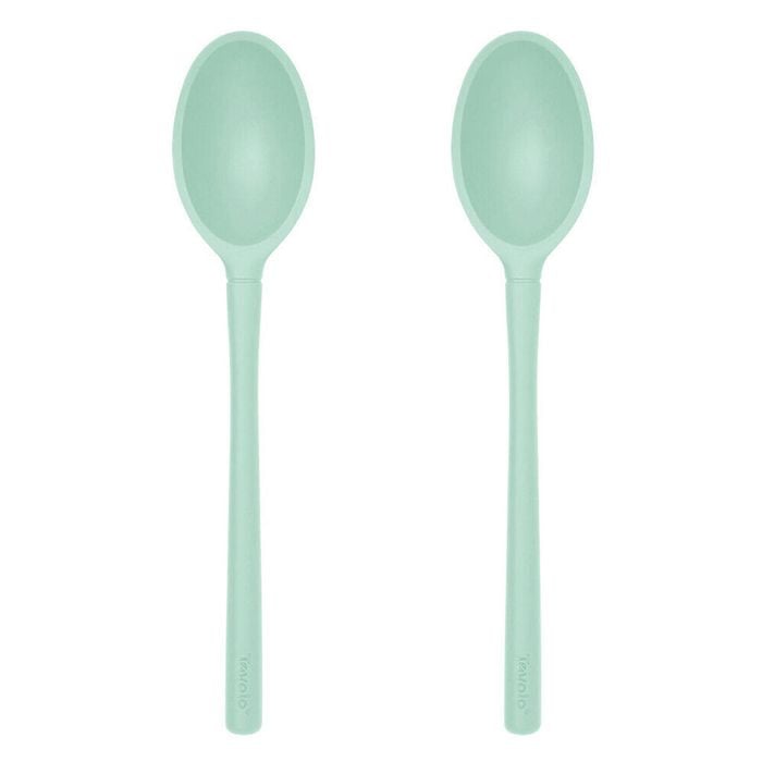 2PK Tovolo Flex-Core All Silicone Deep Spoon Cooking Utensil - Light Aqua
