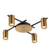 CLA Lighting Tache Interior Spot Ceiling Light (with Adjustable Antique Brass 4 Heads) IP20