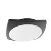 CLA Lighting Ulan Exterior LED Square Wall Ceiling Light IP65 Dark Grey