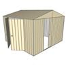 Build-a-Shed 3.0 x 3.0 x 2.3m Gable Double Hinged Side Doors Shed - Cream