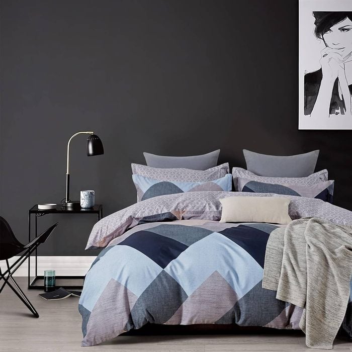 CleverPolly Print Microfibre Quilt Cover Set - Jay - King