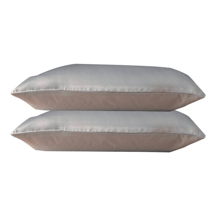 2pc Canningvale Beautysilks Pillowcase Cover Home/Bedroom Decor Silver Silk