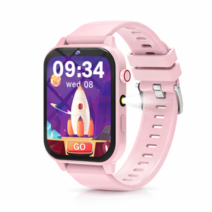 Kids Smart Watch Waterproof Hd Camera Alarm Clock Led Flashlight Puzzle Game Watch For Children Pink