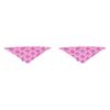 2x Splosh Christmas Holly Pet/Animal Dog Cotton Bandana Neck Collar 70x25cm Pink