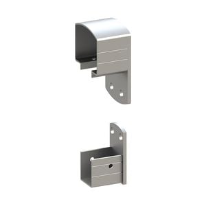 Peak Silver Aluminium Deck Balustrade Wall Bracket