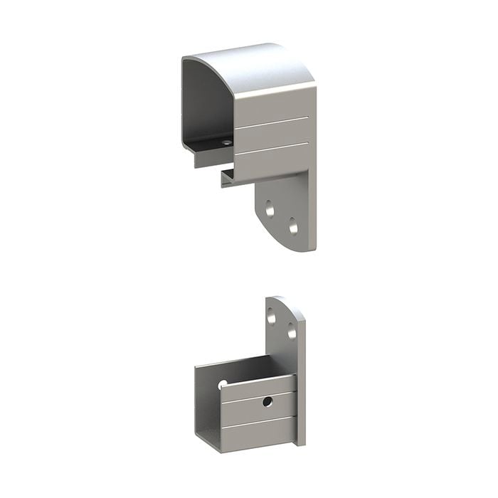 Peak Silver Aluminium Deck Balustrade Wall Bracket