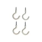 Everhang 21mm White PVC Cup Hook - 4 Pack