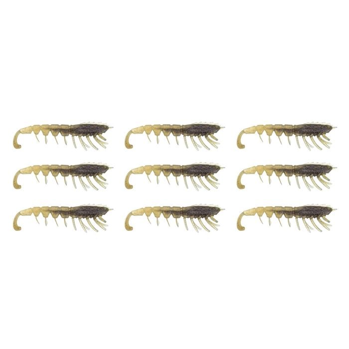 3x 3PK 4.5In Rapala Crush City The Imposter Plastic Prawn Lures - Purple Haze