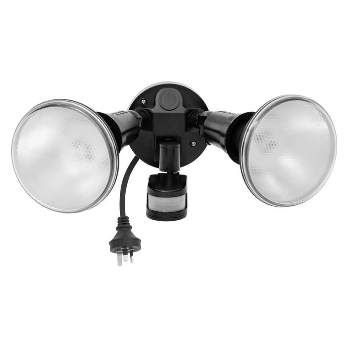 Arlec 30W Twin LED PAR38 Security Flood Light With PIR Motion Sensor