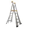 Gorilla 1.5-2.4m Heavy Duty Adjustable Aluminium Platform Ladder PL0508-HD