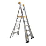 Gorilla 1.5-2.4m Heavy Duty Adjustable Aluminium Platform Ladder PL0508-HD