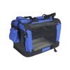 Yes4pets Large Foldable Soft Dog Cat Puppy Crate Bag With Curtain-blue