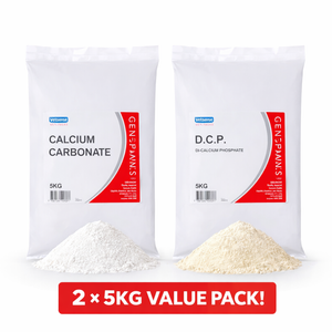 Gen Pack Calcium Carbonate & Dicalcium Phosphate 10kg Value Pack (2 x 5kg)