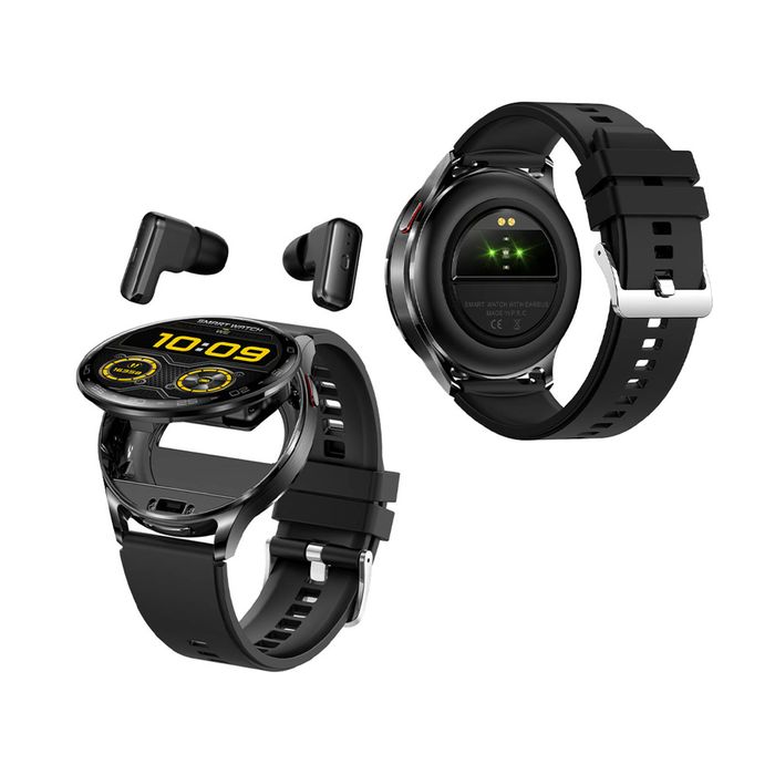 2-in-1 Smart Watch with Hidden Earbuds – 1.39 inch IPS Touch Screen Health Monitoring 100+ Sports Modes