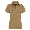 Green Hip Short Sleeve Shirt Khaki Size 16