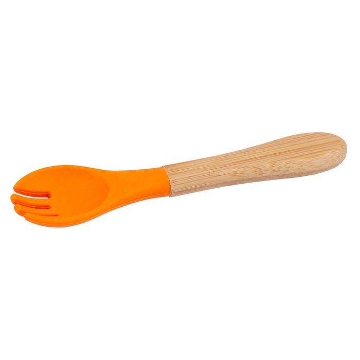 Tiny Dining Bamboo Baby Weaning Fork with Silicone Tip