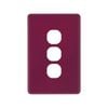 DETA Orchid Flower S-Line 3 Gang Switch Cover Plate