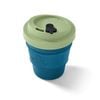 Eco SouLife Biodegradable Travel Mug 355ml Bio Sip Cup Turquoise w/ Lime Lid