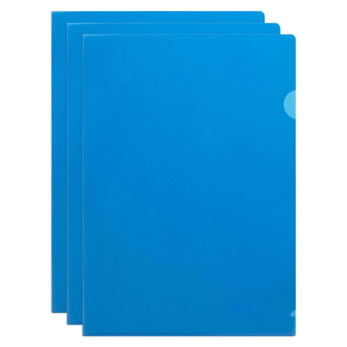 30pc Marbig Pp Ultra Letter File A4 Document Paper/stationery Folder Blue
