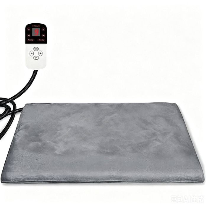 FOHOA Pet Electric Heating Mat for Dogs Cats 45 x 45 cm with 4 Timer and 9 Temperature Levels