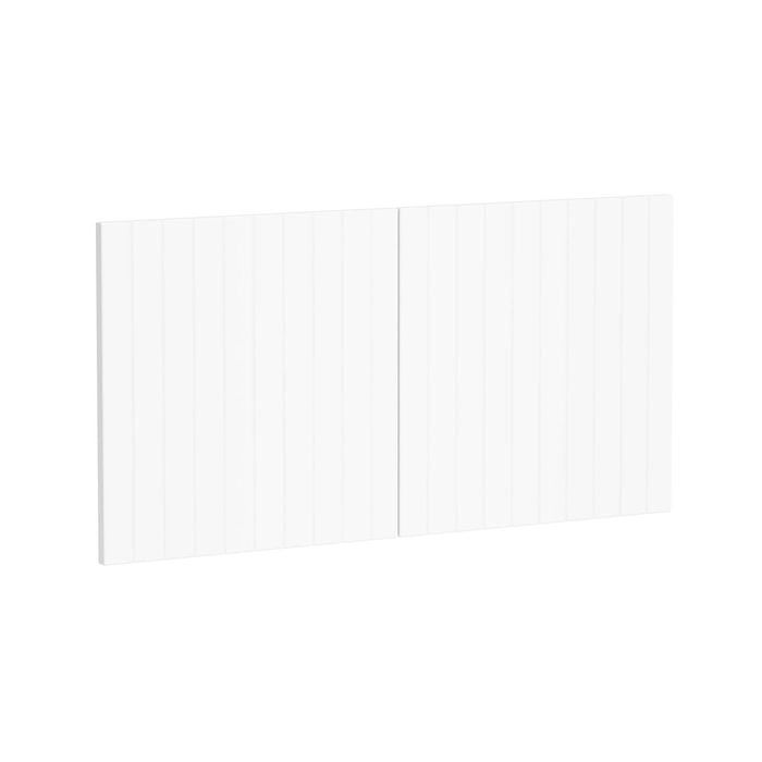 Kaboodle 1000mm Macaroon V-Groove Fridge Cabinet Doors - 2 Pack