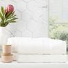 Renee Taylor  4 Piece Bamboo Cotton Bath Sheet White