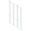 ProtectorAl 0350-1200W x 1800H Pearl White Radiator Pool Fence Panel Raked 16-30º