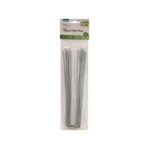Scape 230mm Long Metal Weedmat Pins - 10 Pack