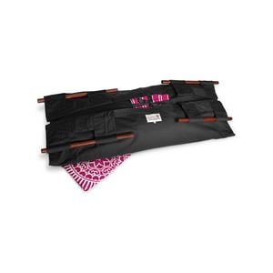 Sweet Goodbye COCOON - Soft Pet Casket - Burial & Cremation Ceremony Kit (Classic Cotton) | Black/Pink, XL