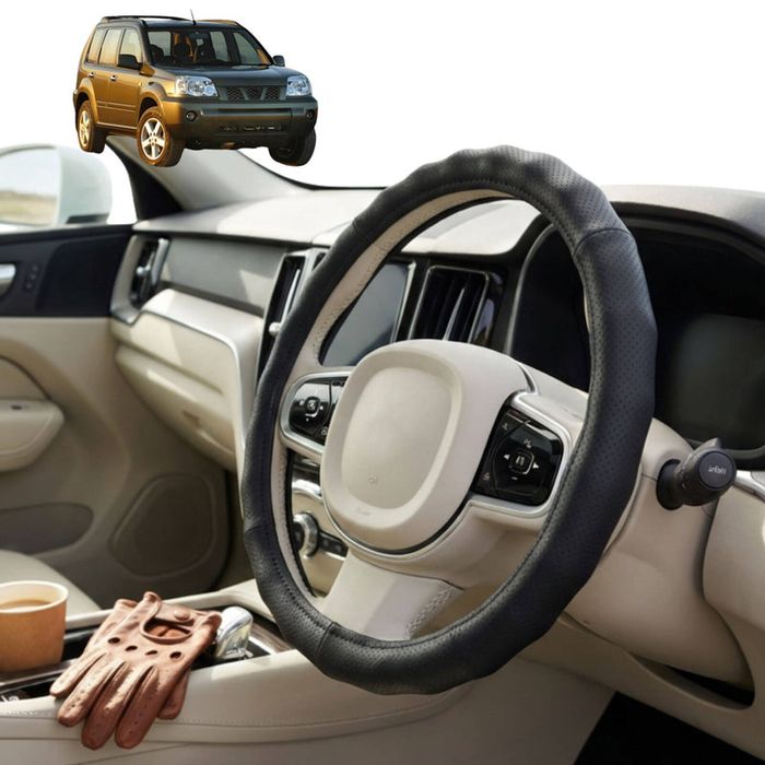 Australian Goose Steering Wheel Cover for Nissan X-TRAIL 2001 - 2007 (T30) Circle Black