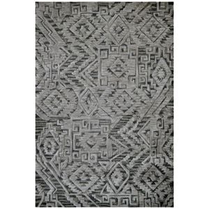 Handmade Abstract Wool Rug-6311-Brown/Multi-160x230cm