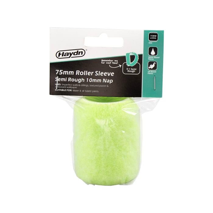 Haydn 75mm Roller Sleeve 10mm Nap - Semi Rough