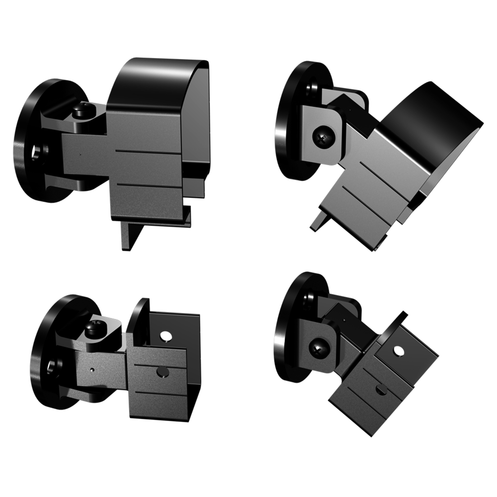 Peak Products Black Aluminium Balustrade Universal Bracket - Black