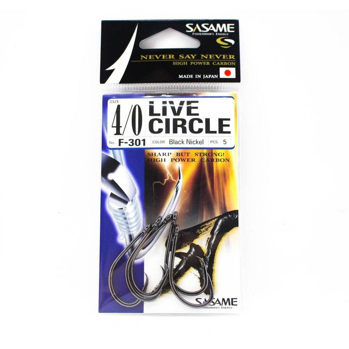 Sasame F301 Live Octopus Circle Bait Fishing Hook 4/0