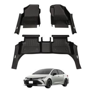 AUSGO 7D Car Floor Mats for Toyota Corolla Petrol Sedan 2019-Onwards All-Weather Floor Liners