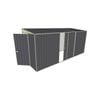 Build-a-Shed 1.5 x 4.5 x 2m Single Sliding Side Door Skillion Shed - Grey