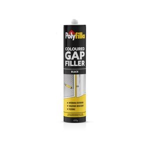 Poly 450g Black Coloured Caulk Gap Filler - Black