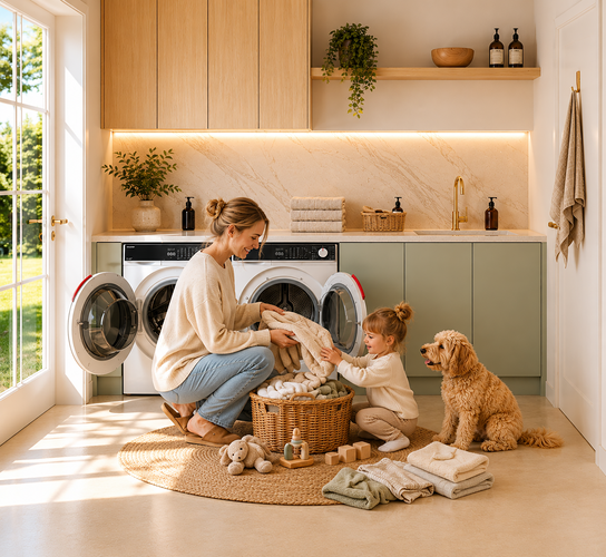 Family-sized laundry solution with room to spare.