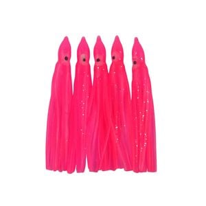 Swimerz Octopus Skirts 100mm Hot Pink, 5 Pack