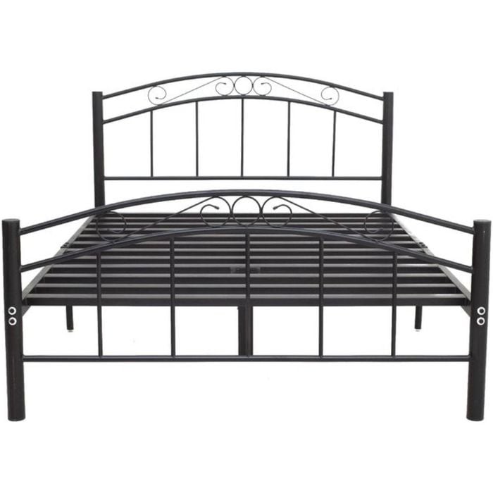 Cleveland Queen Metal Bed Frame - Black