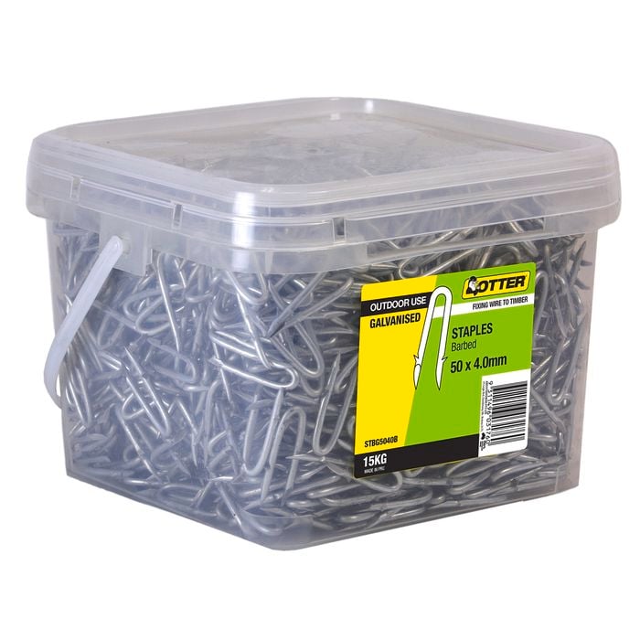 Otter 50 x 4.0mm 15kg Galvanised Staples