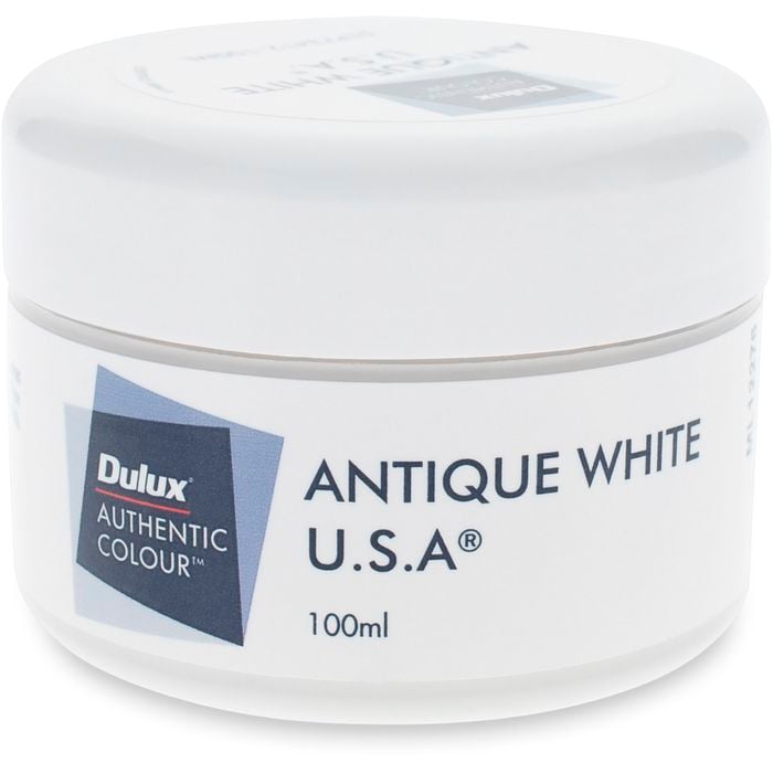 Dulux 100ml Antique White U.S.A. Sample Pot