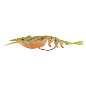 Berkley 2022 Shimma Shrimp Weedless 120mm Soft Vibe Fishing Lure Fire Tiger Shrimp