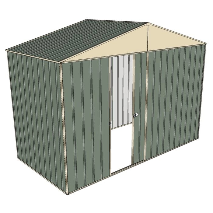 Build-a-Shed  3 x 1.5 x 2.3m Gable No Side Doors Shed - Green