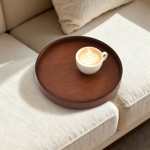 Sherwood Sofit Bamboo Sofa Tray Table Portable Couch Serving Tray - Mahogany