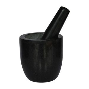 Brunswick Bakers Mortal and Pestle Food Processor Set 12cm Black Granite Stone