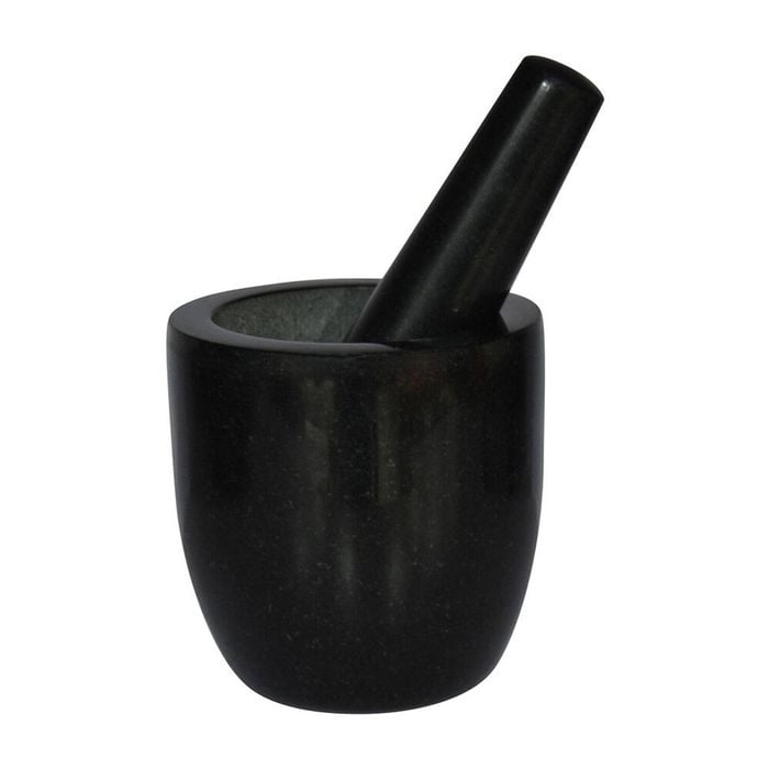 Brunswick Bakers Mortal and Pestle Food Processor Set 12cm Black Granite Stone